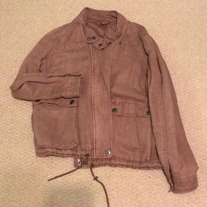 Free People brown Bomber Jacket